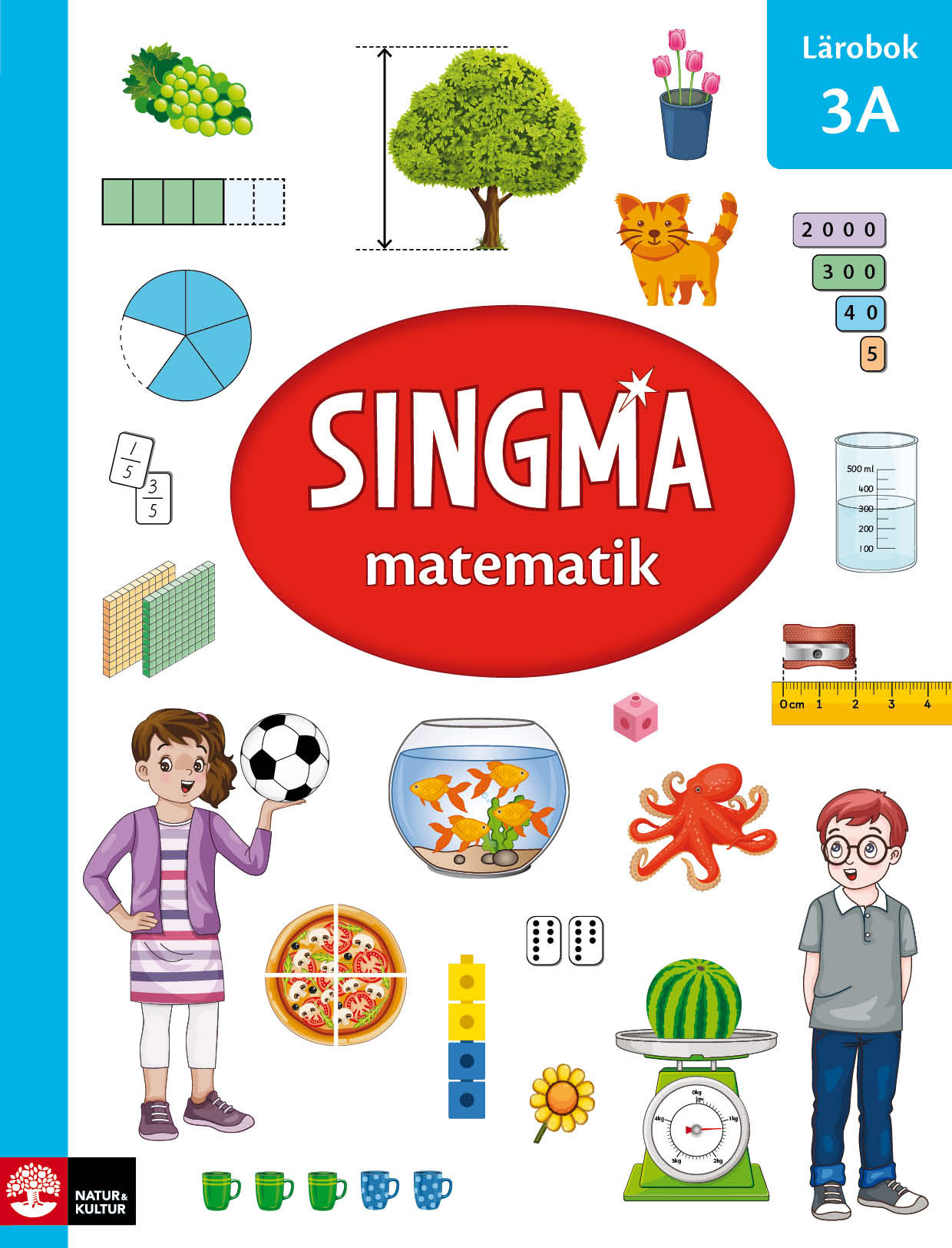 Omslag: Singma matematik 3A Lärobok