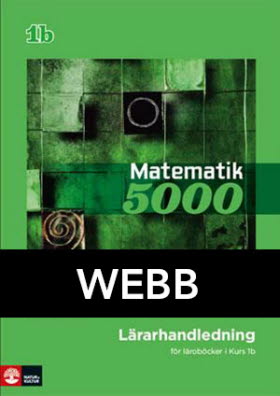 Matematik 5000 Kurs 1b Grön Lärarhandledning Webb